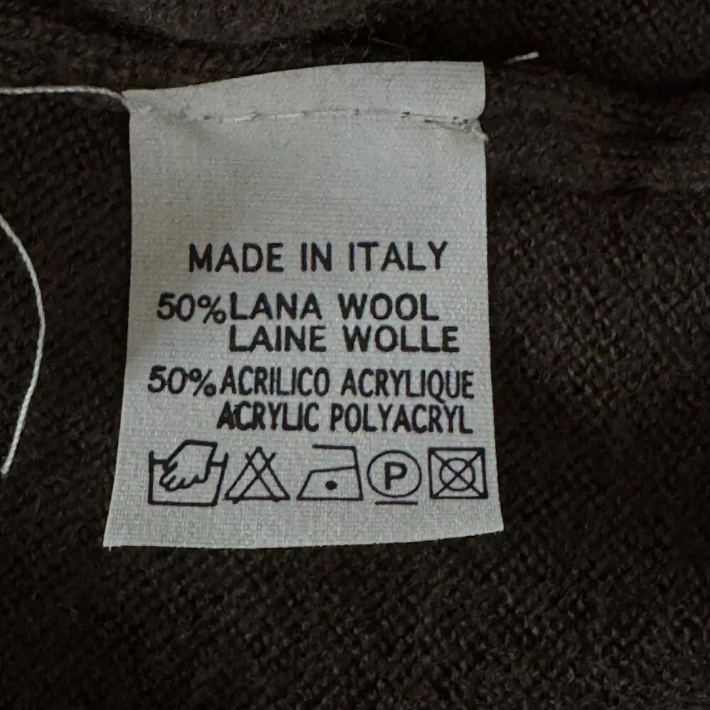 New Oakland Mills Italy Wool Blend Crewneck Sweater Men's Size Medium